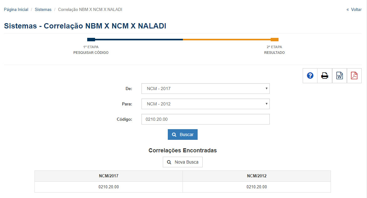 Correlao NBM x NCM x NALADI